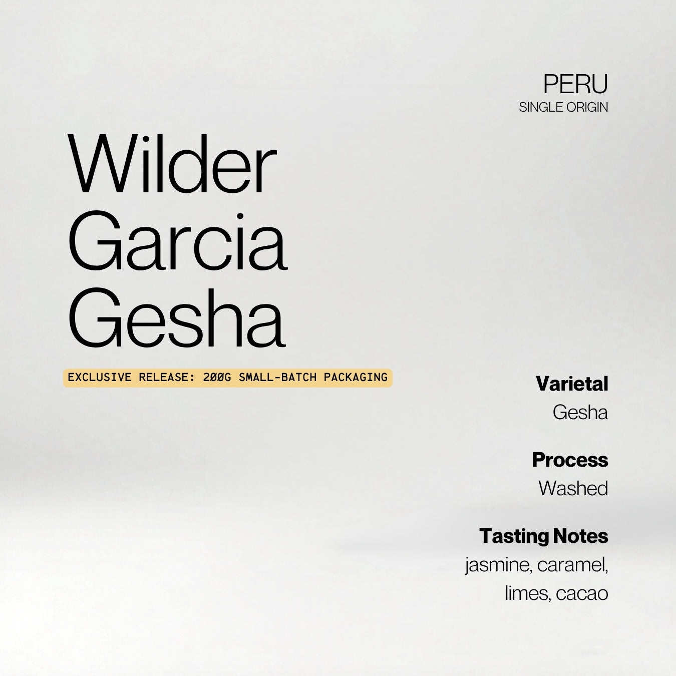 Peru Wilder Garcia Gesha