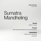 Indonesia Sumatra Mandheling