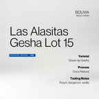 Bolivia Las Alasitas Gesha Lot 15