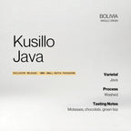 Bolivia Kusillo Java Coco Natural
